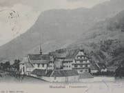 Das Muotathaler Frauenkloster mit einem Poststempel vom 9.5.1927. (Bild: PD, ETH Bibliothek Zürich)
