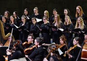 Der Akademiechor Luzern und die Junge Philharmonie Zentralschweiz konzertierten im Maihof. (Bild: Peter Fischli/LF (Luzern, 8. April 2019)
