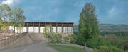 So soll die neue Mehrzweckhalle St. Erhard aussehen. (Bild: Visualisierung: PD)