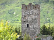 Soll bald bis zum Dach begehbar sein: Der Turm von Hospental. (Bild: Urs Hanhart, 5. Juni 2018)