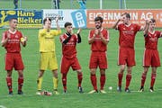 Die Bütschwiler Spieler konnten in der Vorrunde selten ihr Potenzial abrufen. Wenn sie in den kommenden Wochen viel Applaus einheimsen möchten, ist eine klare Leistungssteigerung erforderlich. (Bild: Beat Lanzendorfer)