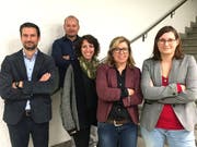 Die Schulbehörde mit Martin Reinhard, Manuel Humbel, Nouria Jarjour, Präsidentin Renata Franciello und Bernadette Greminger (neu). (Bild: PD)