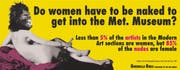 Das Plakat der Guerilla Girls. (Bild: Kunstmuseum Basel, Kupferstichka)