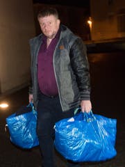 Ignaz Walker auf dem Weg ins Gefängnis Grosshof in Kriens am 6. Dezember 2018. (Bild: Eveline Beerkircher)
