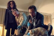 Staatsanwältin Wilhelmine Klemm, Kommissar Thiel und und Professor Börne im Einsatz. (Bild: WDR)