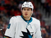 Aktuell spielt der 23-jährige Timo Meier für die San Jose Sharks. (Bild: AP/Paul Sancya)