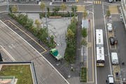 Das Bahnhofpärklein. (Bild: Hanspeter Schiess - 29. August 2018