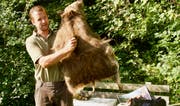 Wildhüter Silvan Eugster konnte viel zu wieder heimisch gewordenen Tierarten sagen.