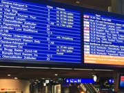 Bahnhof Bern, Donnerstag Abend: Fast nichts geht mehr. (Bild: CHMedia)