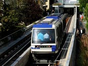 In Lausanne ersetzte die Métro-Linie M2 (Bild) im Jahr 2008 die frühere Zahnradbahn zwischen Ouchy am Genfersee und dem höhergelegenen Stadtzentrum. (KEYSTONE/Dominic Favre)