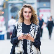 Model Manuela Frey in New York. (Bild: Michael Stewart/Getty Images)
