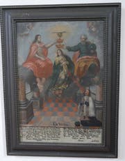Eine Votivtafel aus dem Jahr 1882.