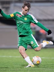 Nico Abegglen erzielte am Mittwochabend für den SC Brühl gegen Rapperswil-Jona das Tor zum 1:1. (Bild: Urs Bucher - 19. November 2017)