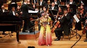 Wenquing Lian, Sängerin der Peking Oper, bei ihrem Auftritt im KKL. (Bild: Jakob Ineichen (KKL Luzern, 27. Januar 2019))