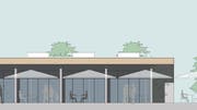 Visualisierung des neuen Pavillons am See. (Bild: PD)
