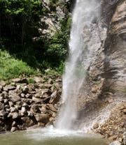 Dundelsbach-Wasserfall in Lungern. (Bild: Markus von Rotz, 16. Juli 2018)