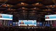 Eine Generalversammlung des Nahrungsmittelkonzerns Nestlé. Bild: Gaëtan Bally/Keystone (Lausanne, 7. April 2016)