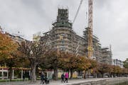 Das Hotel Palace wird derzeit umgebaut. (Bild: Pius Amrein, Luzern, 21. Oktober 2019)