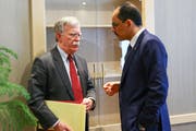 Der nationale Sicherheitsberater von US-Präsident Donald Trump, John Bolton, un der türkische Sicherheitsberater Ibrahim Kalin (rechts). Bild: EPA (Ankara, 8. Januar 2019)
