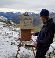 Lorenz Huber an der Arbeit in der Natur. (Bild: PD)