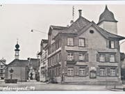Der «Adler» in Oberuzwil, der später in Gasthof Post umbenannte wurde.