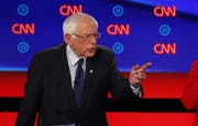 Bernie Sanders zeigt sich bis jetzt souverän. (Bild: AP Photo/Paul Sancya, Detroit, 31. Juli 2019)
