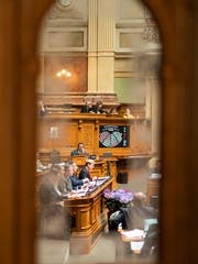 Blick in den Nationalratssaal. (Bild: Keystone)