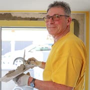 Peter Tobler blickt zufrieden auf seine Zeit als Maurer zurück. (Bild: Raphael Rohner)