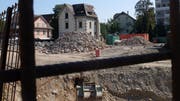 Die «Libelle» ist das letzte Gebäude auf dem Gelände der geplanten Überbauung, das jetzt noch abgerissen wird. (Bilder. Stefan Hilzinger)