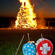 Die Steinacher müssen dieses Jahr ohne 1.-August-Funken auskommen. (Bild: Salvatore Di Nolfi/KEY)