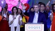 Iván Duque erhielt rund 39 Prozent der Stimmen. (Bild: Mauricio D. Castaneda/EPA; Bogota, 27. Mai 2018)