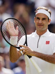 Roger Federer steht in den Wimbledon-Achtelfinals. (Bild: Keystone)