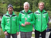 Bestes Pit-Pat-Team der Schweiz: Pascal Mocaer, Hans Hardegger und Christian Müntener (von rechts). (Bild: PD)