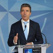 Anders Fogh Rasmussen zum Ende seiner Zeit als Nato-Generalsekretär. Bild: Olivier Hoslet/EPA (Brüssel, 3. Juni 2014)
