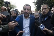 Italiens Innenminister Matteo Salvini. Bild: Massimo Percossi/EPA (Rom, 20. November 2018)