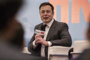Tesla-Chef Elon Musk während eines Forums in Hongkong. (Bild: Justin Chin/Getty; 26. Januar 2016)