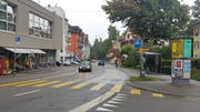 Auf der St.-Georgen-Strasse müssen Autofahrer künftig langsamer fahren – vorläufig ein Jahr, vielleicht auch länger. (Bild: David Gadze/6. August 2019)