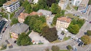 Der neue HSG-Campus soll auf das Areal zwischen Platztor, Unterem Graben, Böcklinstrasse, Magniberg und St.-Jakob-Strasse zu stehen kommen. (Bild: Urs Bucher - 28. August 2018)