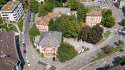 Frühestens 2027 wird der neue HSG-Campus am Platztor (im Bild der Bauplatz) dem Betrieb übergeben. Bis dahin muss die Uni ihren Raumbedarf auch in neuen Mietliegenschaften decken. (Bild: Urs Bucher - 28. August 2018)