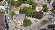 Das Areal am Platztor in St.Gallen, auf das der neue Campus der Universität zu stehen kommen sollen. (Bild: Urs Bucher - 28. August 2018)