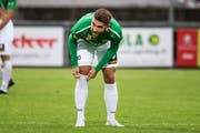 Der Brühler Mittelfeldstratege Alessandro Riedle ist wieder fit und sollte beim Samstagsspiel auswärts gegen Cham zum Einsatz kommen können. (Bild: Michel Canonica - 8. August 2019)