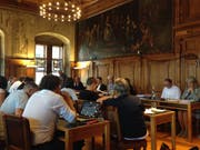 Der Grosse Stadtrat an seiner Sitzung im im Rathaus Luzern. Vorne rechts sitzt Stadträtin und Finanzdirektorin Franziska Bitzi. (Bild: Gabriela Jordan (Luzern, 28. Juni 2018))