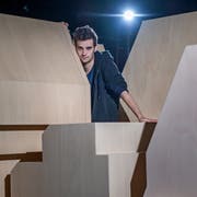 Schauspieler Julian-Nico Tzschentke erzählt im Stück «Bunkern» auch von sich selber. (Bild: Pius Amrein, Kriens, 25. Mai 2019)