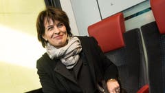 Fuhr nicht immer mit dem Zug: Verkehrsministerin Doris Leuthard brachte es auf 38 Stunden Flugzeit. (KEYSTONE/Ti-Press/Gabriele Putzu)