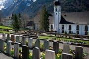 Auch der Kirchturm der Klosterkirche in Engelberg kann besichtigt werden. (Bild: Corinne Glanzmann)