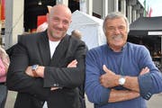 Olma-Stammgäste: Stefan Burkhalter und Hausi Leutenegger. (Bilder: Sebastian Keller)