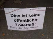 Die Jahrmarkt-Besucher missbrauchen vor allem am Abend das Museumsquartier als öffentliche Toilette. Das sorgt bei den Anwohnern für rote Köpfe. (Bild: Rossella Blattmann, 17. Oktober 2019)