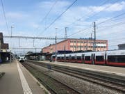 Start- und Endpunkt vieler Fernreisen: Der Grenzbahnhof St.Margrethen. (Bild: Adrian Vögele)