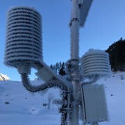 Die Messstation im Kaltluftsee Hintergräppelen zeichnete teilweise sehr tiefe Temperaturen auf. (Bild: Stephan Vogt)