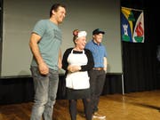 Lustig ging es zu und her mit Nelly (Bruna Guerriero) und den beiden Schwingern Marcel Mathis und Lutz Scheuber.